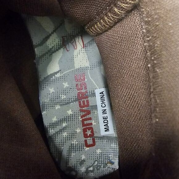 Converse Con Pro Leather Vulcanized Mid Shoes Blue Red Brown Size Mens 8 W 9.5 - Picture 13 of 14